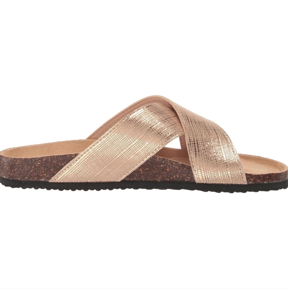 Western Chief Women's Metallic Cross Sandals New in box - Picture 3 of 5